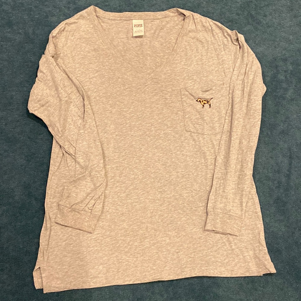 Pink long sleeved tee
